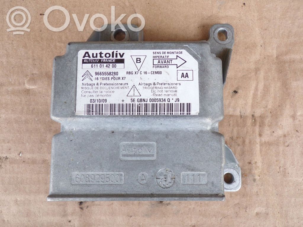 Airbag control unit/module   9665558280