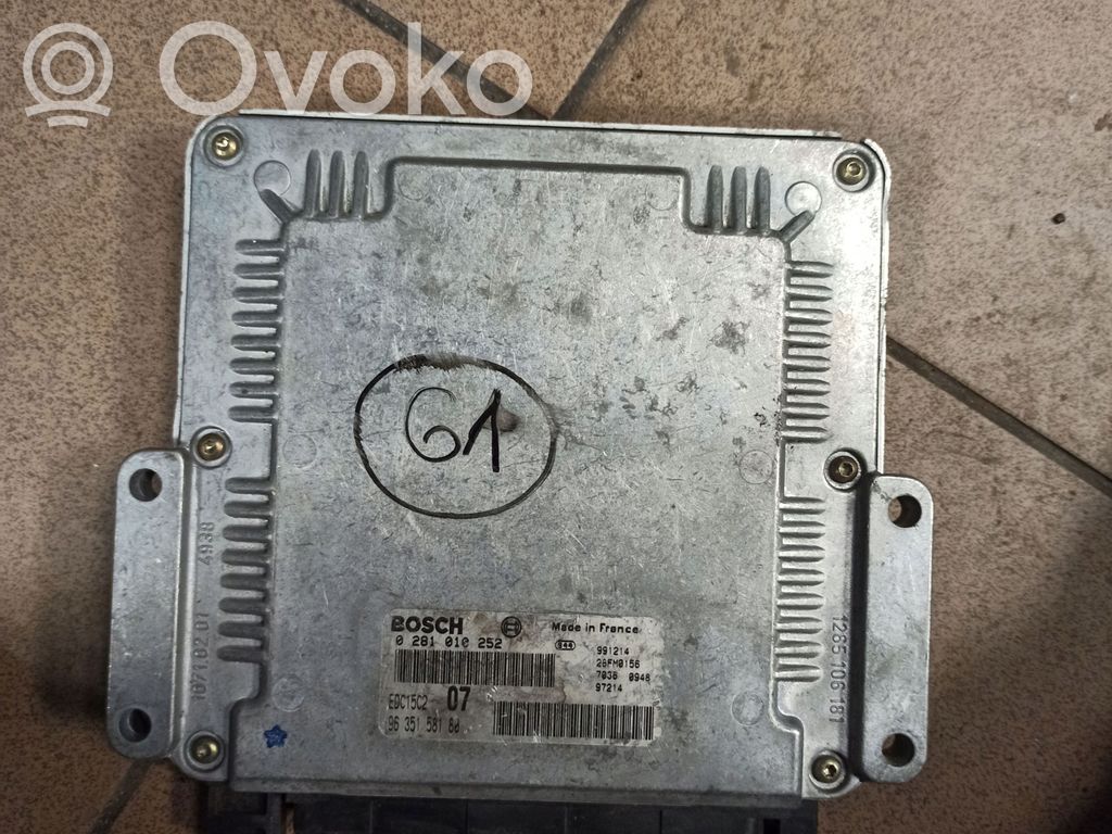 Peugeot 406 Engine control unit/module 