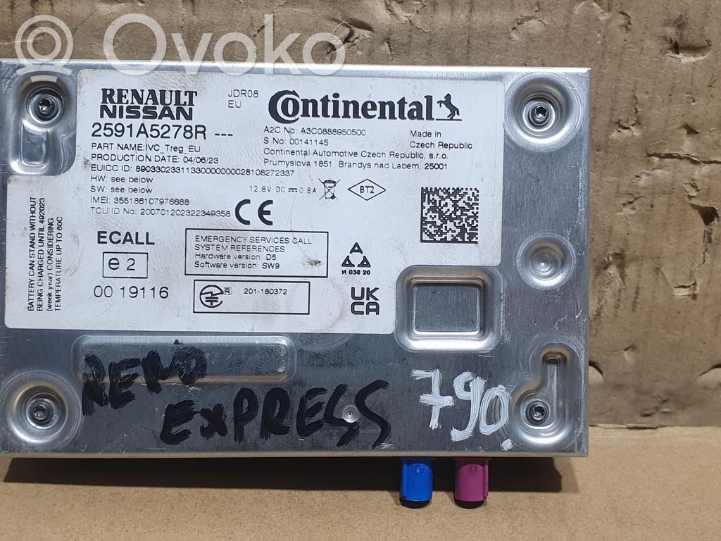 Renault Express Module unité de contrôle Bluetooth 