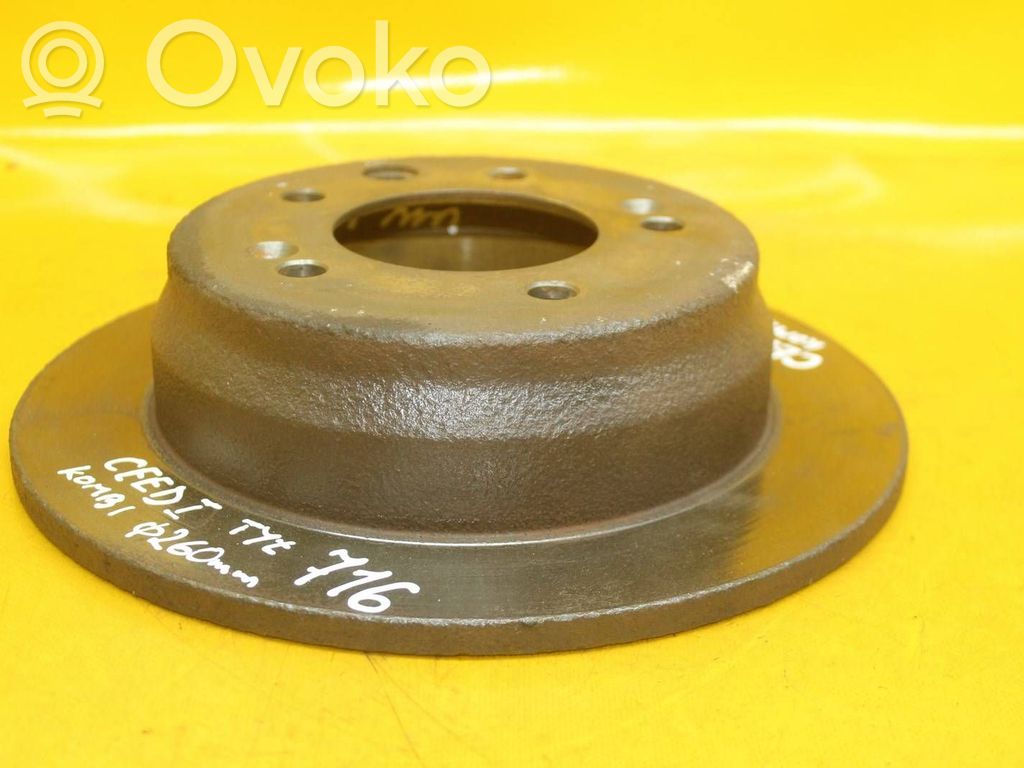 KIA Ceed Rear brake disc 