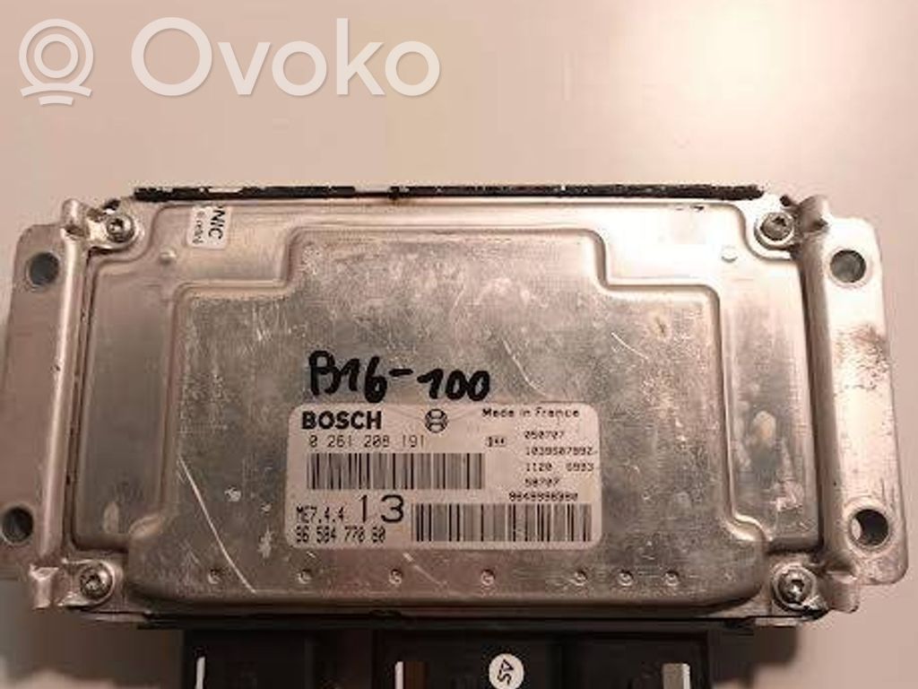 Engine control unit/module   0261208191,9658477080,9649998380