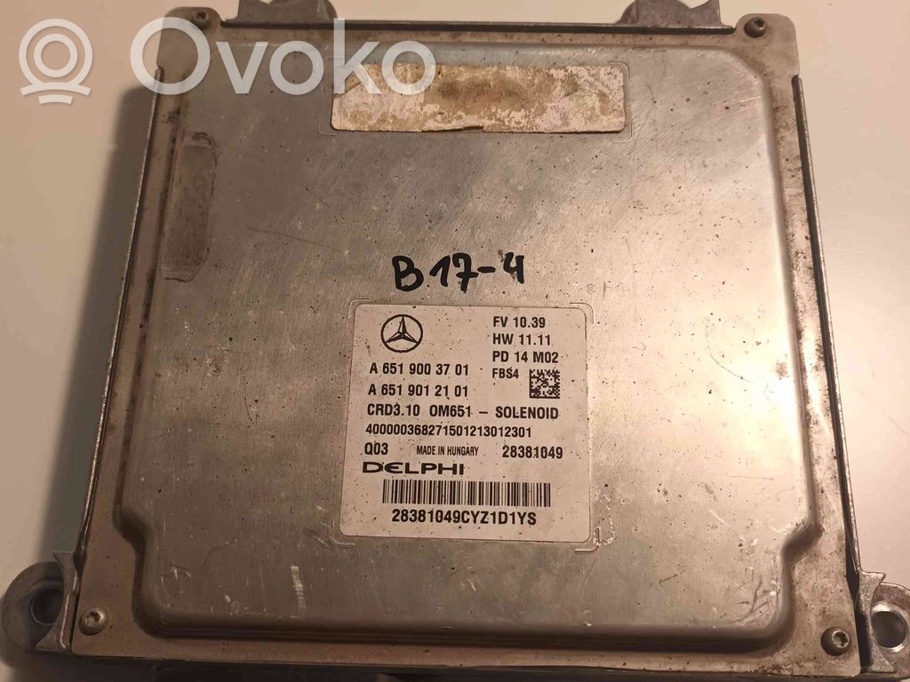 Engine control unit/module   A6519003701,28381049,A6519012101