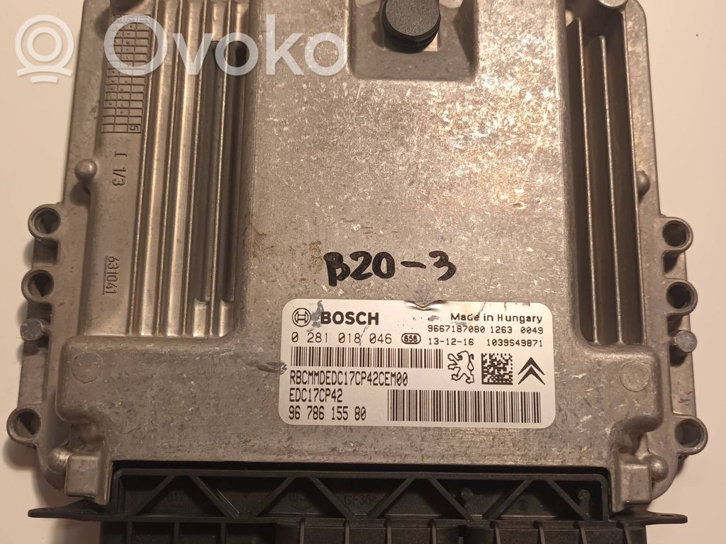Citroen C5 Engine control unit/module 