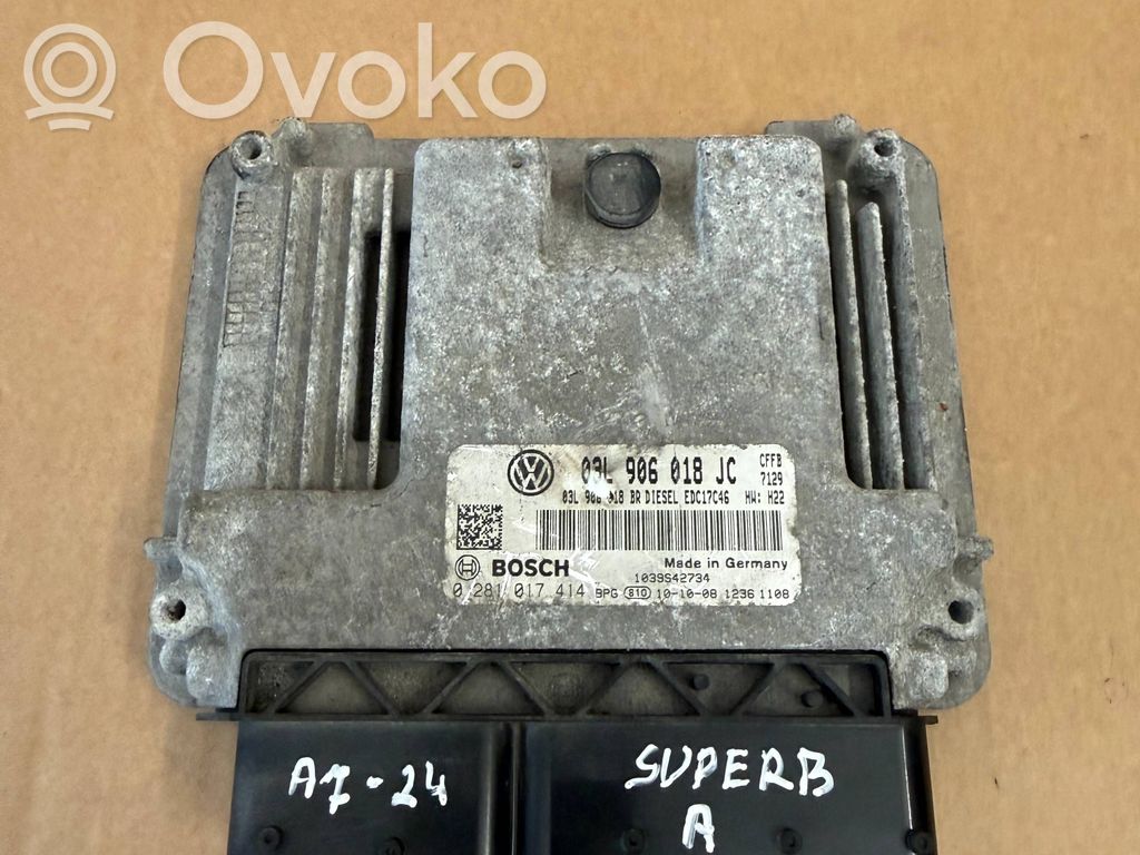 Engine control unit/module   03L906018JC,0281017414,03L906018BR