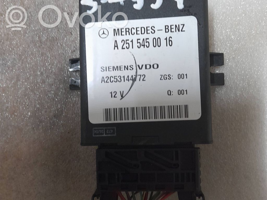 Mercedes-Benz R W251 Air suspension control unit module (rear) 