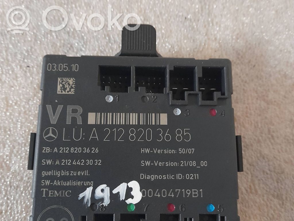 Mercedes-Benz E W212 Door control unit/module 
