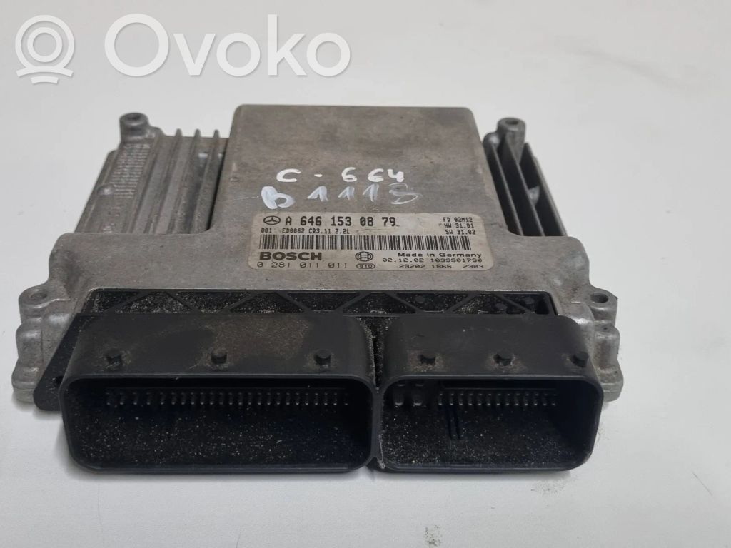 Engine control unit/module   A6461530879,1039S01790,0281011011