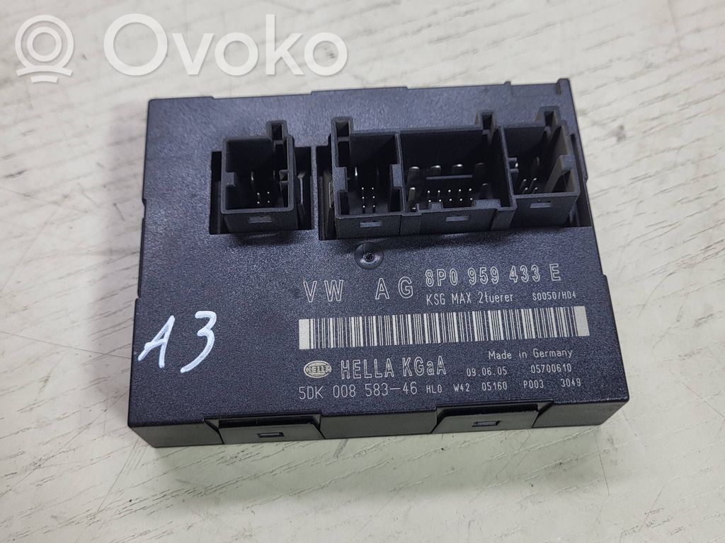 Audi A3 S3 A3 Sportback 8P Module confort 