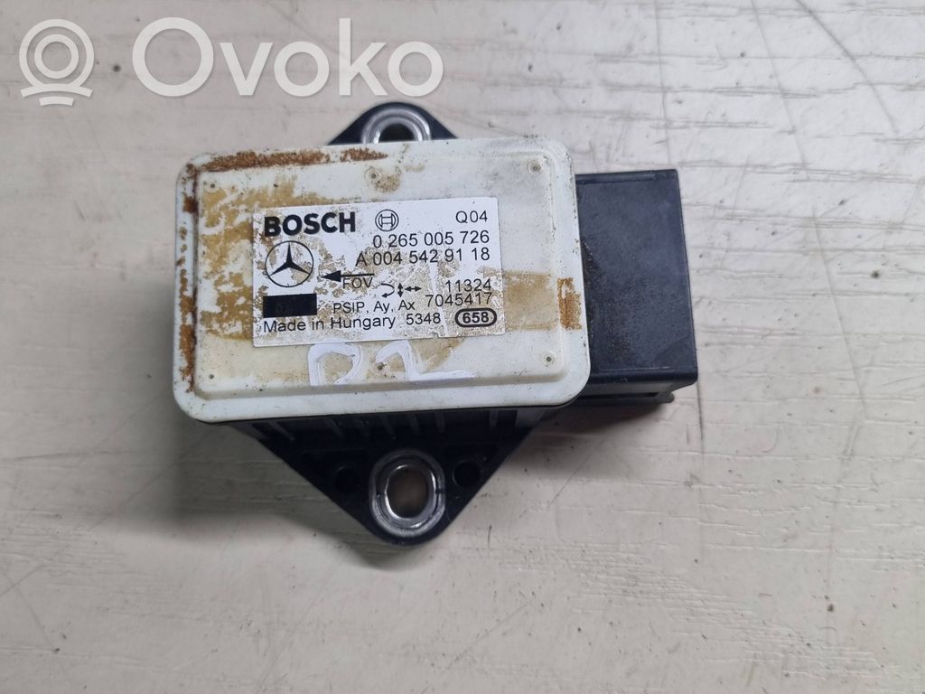 Mercedes-Benz E W212 Sensor ESP de aceleración de frecuencia del intermitente 