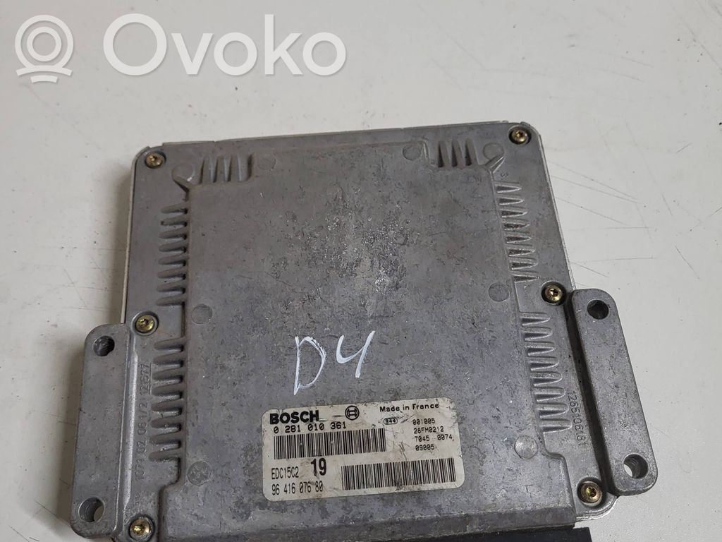 Peugeot 206 Engine control unit/module 