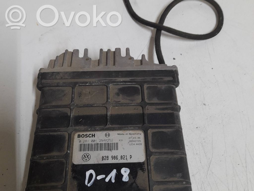 Engine control unit/module   0281001251,28SA2729,028906021P