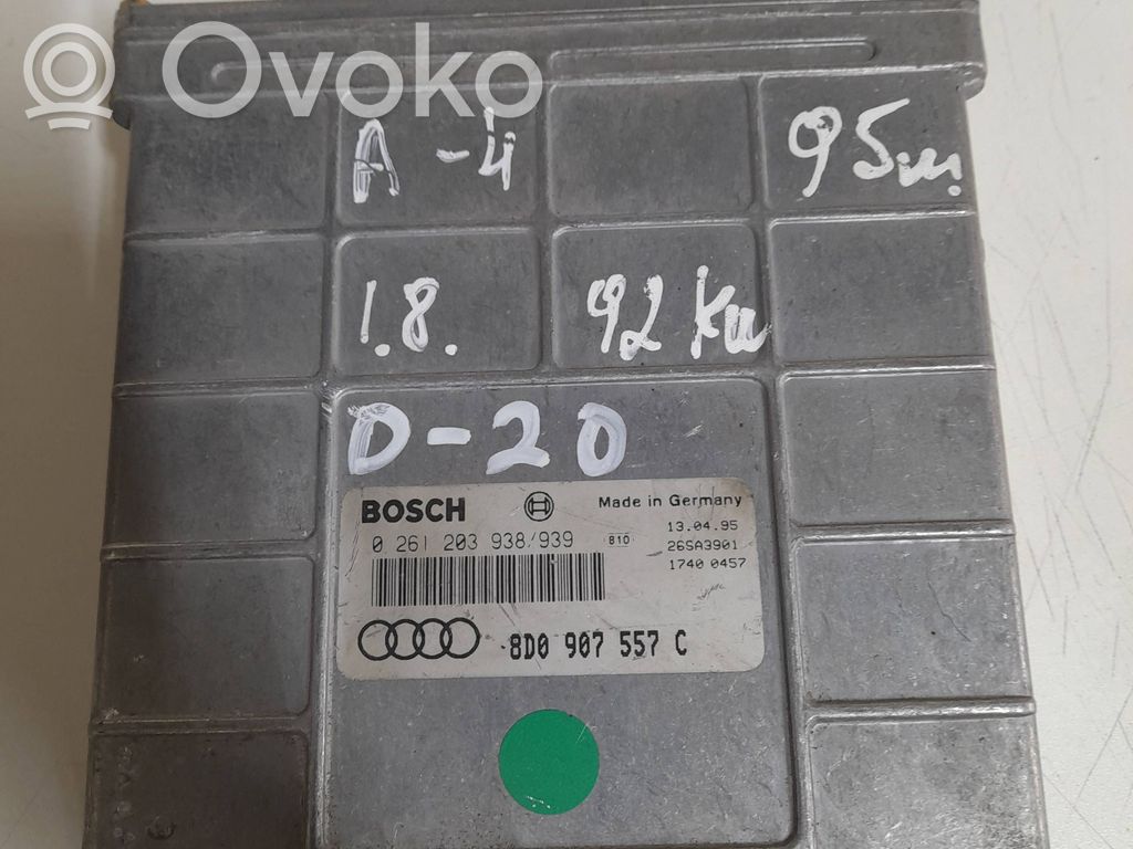 Engine control unit/module   0261203938,26SA3901,8D0907557C