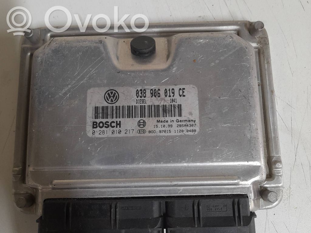 Engine control unit/module   038906019CE,0281010217,28SA4307