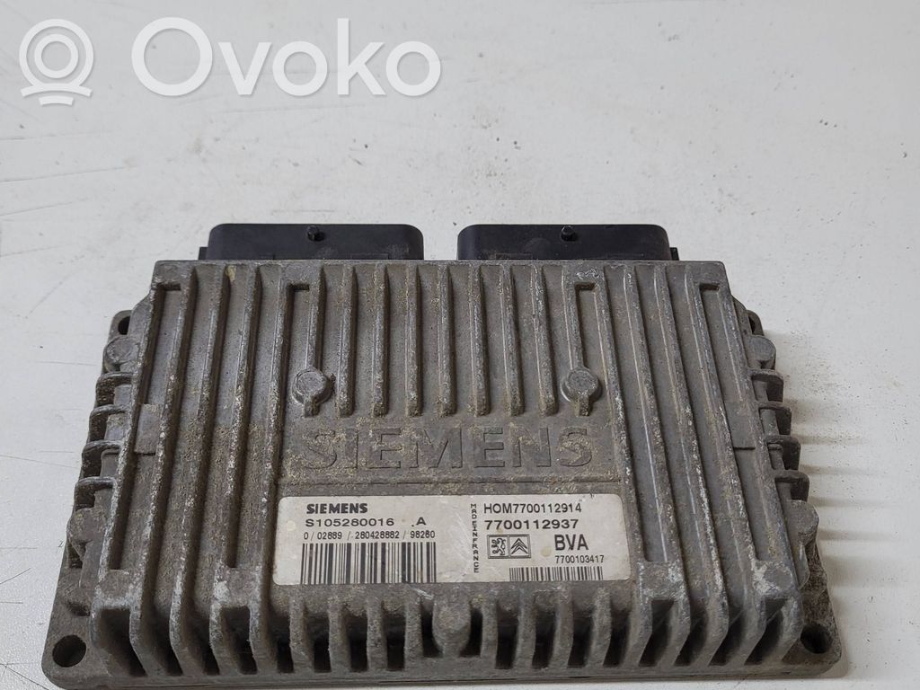 Engine control unit/module   S105280016,7700112937