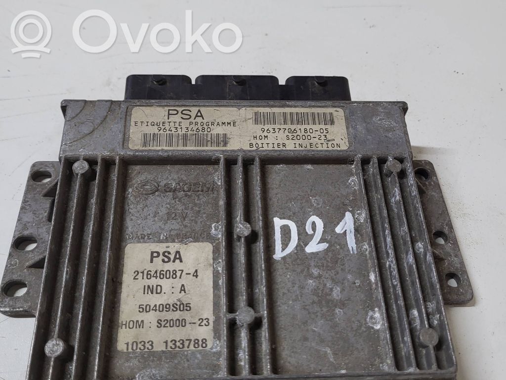 Peugeot 206 Engine control unit/module 