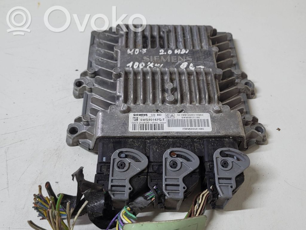 Engine control unit/module   5WS40167GT,9656171180,9655041480