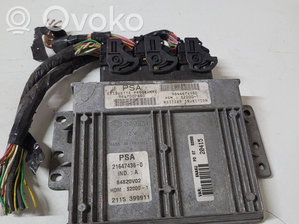 Citroen Xsara Picasso Engine control unit/module 