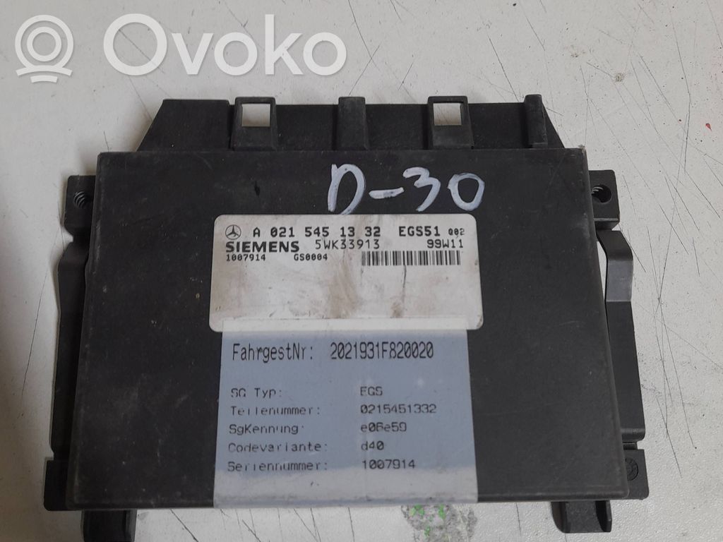 Mercedes-Benz E W211 Gearbox control unit/module 
