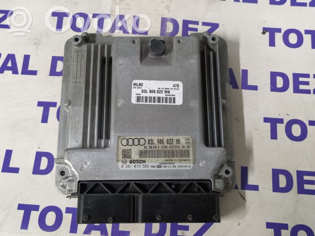 Engine control unit/module   03L906022MK,03L906022B,0281015583