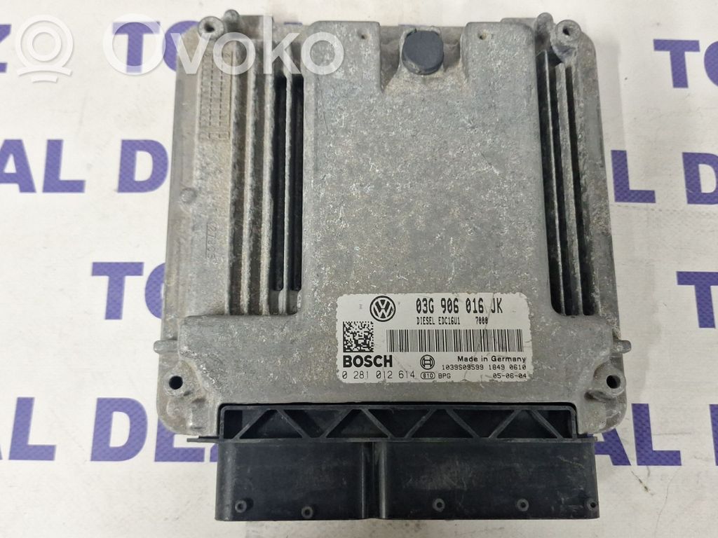 Engine control unit/module   03G906016JK,0281012614,1039S09599