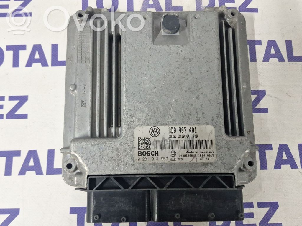 Engine control unit/module   3D0907401,0281011959,1039S08848