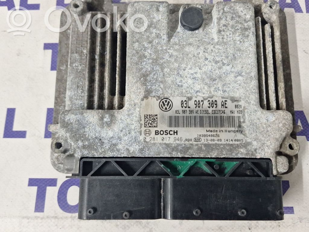 Engine control unit/module   03L907309AE,0281017946