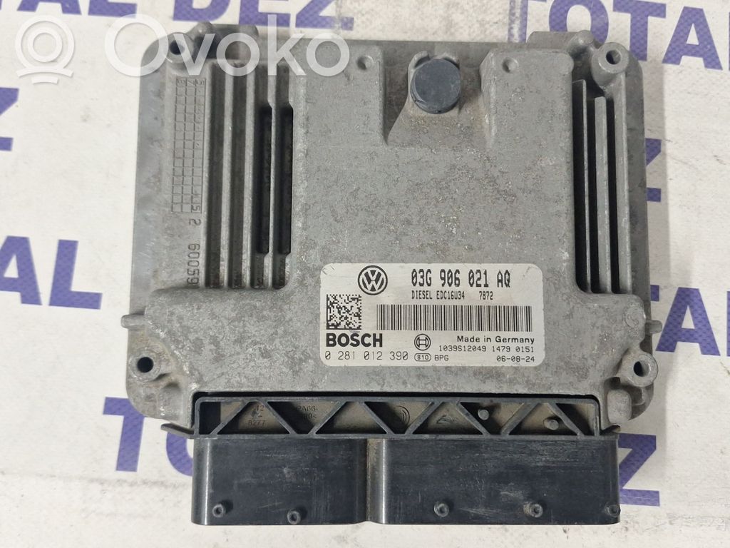 Engine control unit/module   03G906021AQ,0281012390,1039S12049