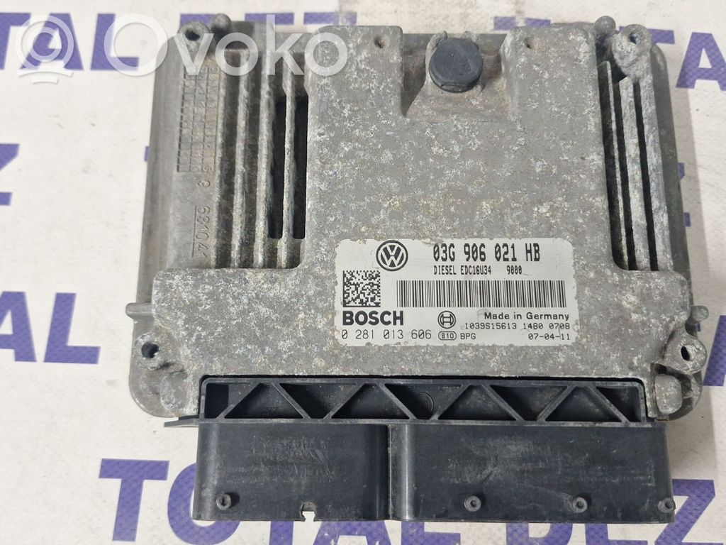 Engine control unit/module   03G906021HB,0281013606,1039S15613