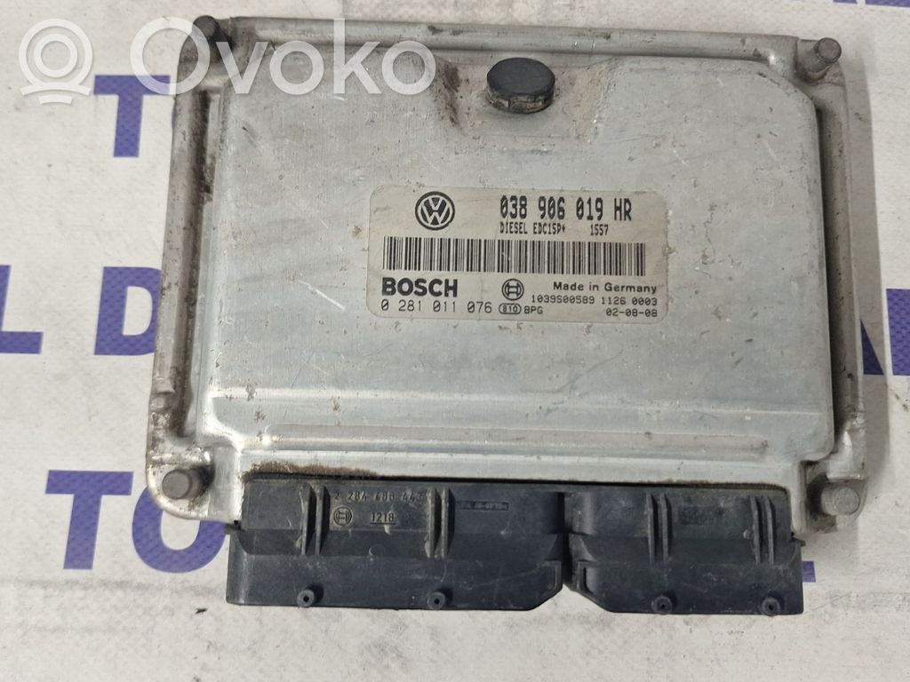 Engine control unit/module   0281011076,038906019HR