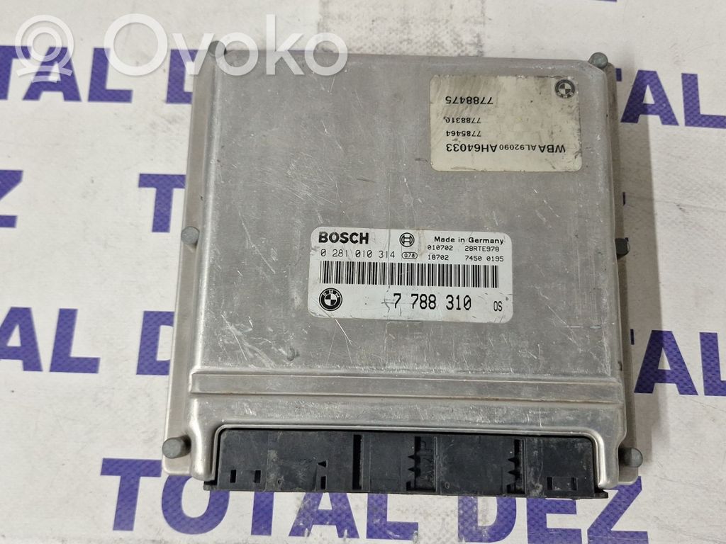Calculateur moteur ECU   0281010314,7788310