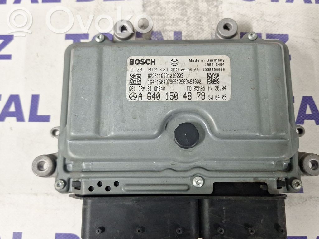 Engine control unit/module   A6401504879,0281012431