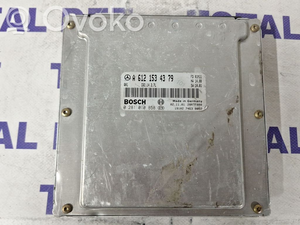 Komputer / Sterownik ECU silnika   A6121534379,0281010858