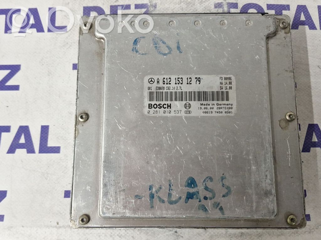 Engine control unit/module   A6121531279,0281010537