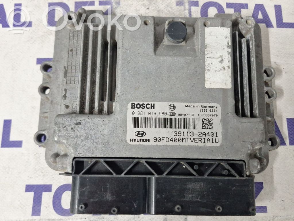 Engine control unit/module   0281016580,391132A401,1039S37070