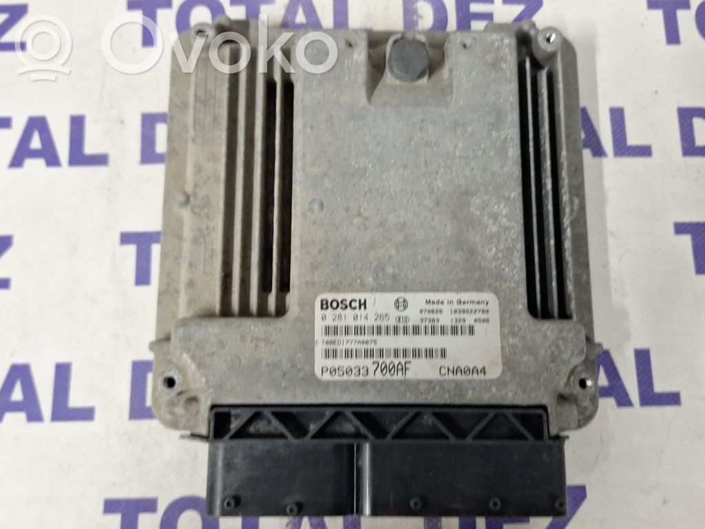 Engine control unit/module   0281014265,P05033700AF,1039S22780