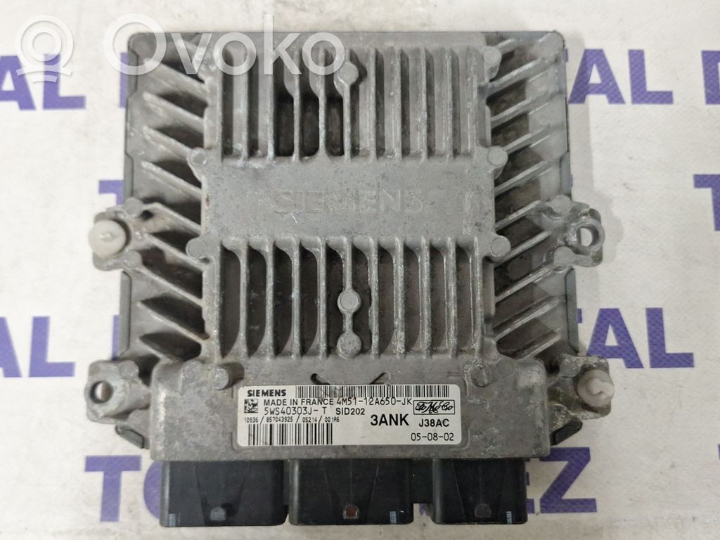Unidad de control/módulo del motor   4M5112A650JK,5WS40303J