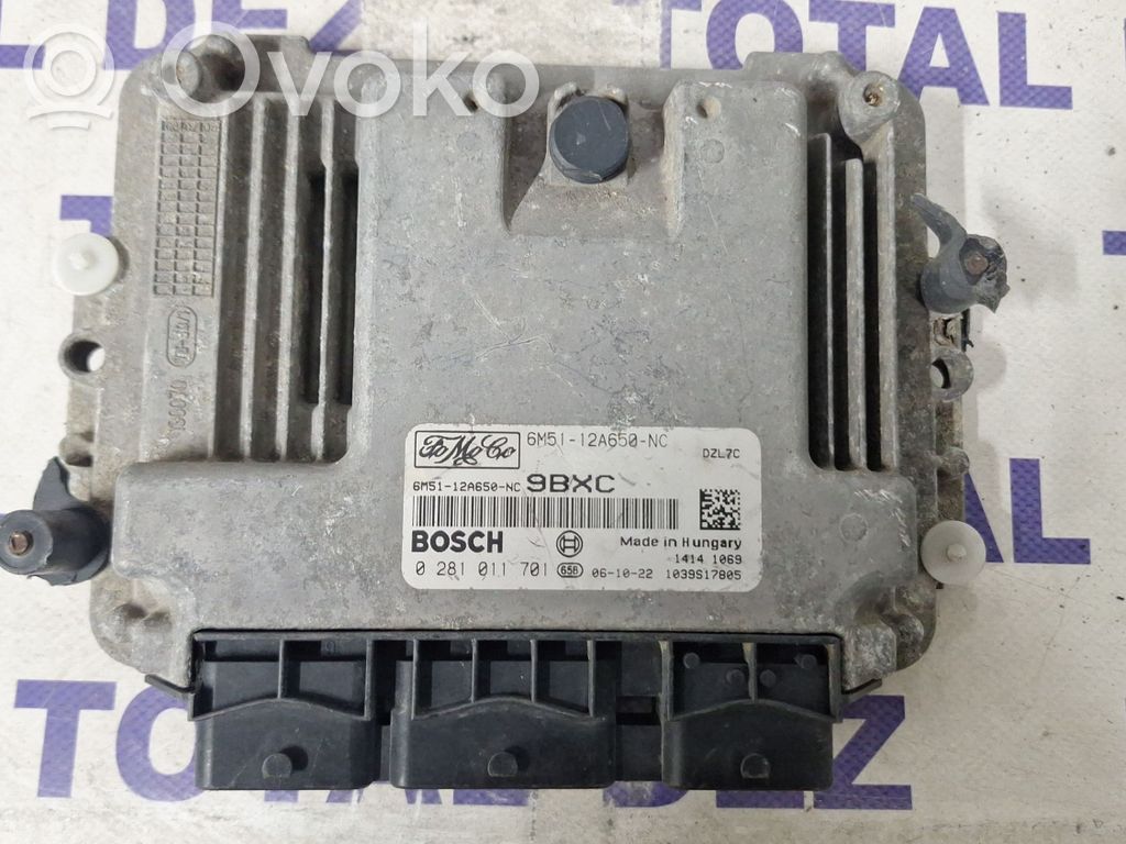 Engine control unit/module   0281011701,6M5112A650NC