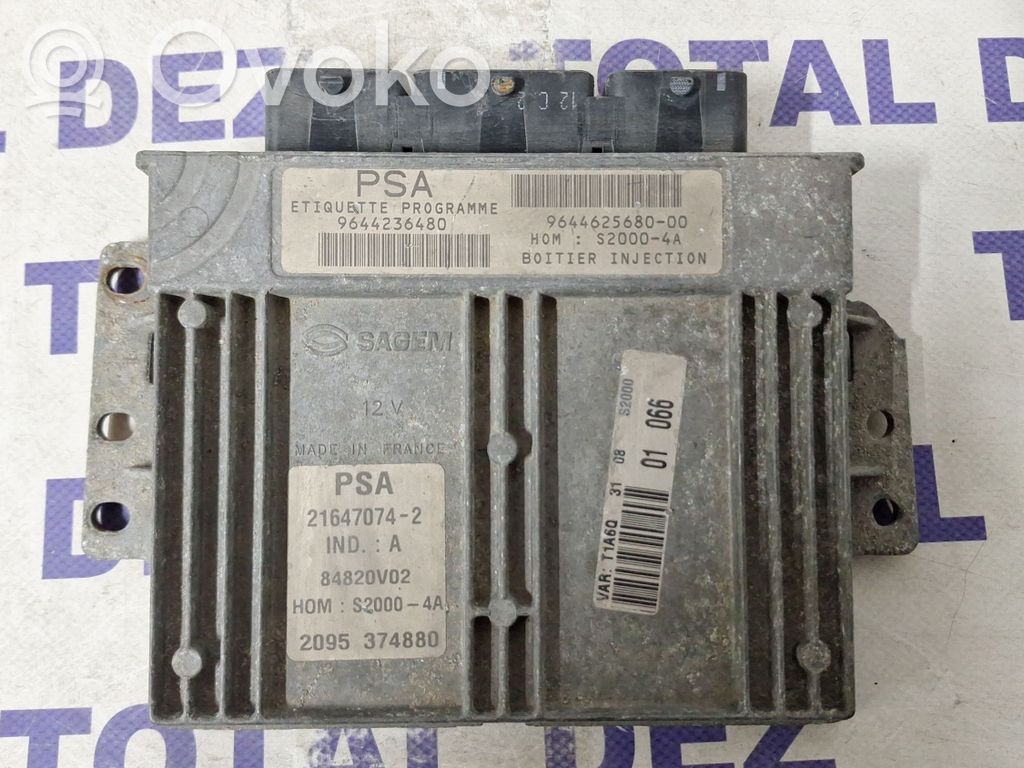 Peugeot 206 Engine control unit/module 