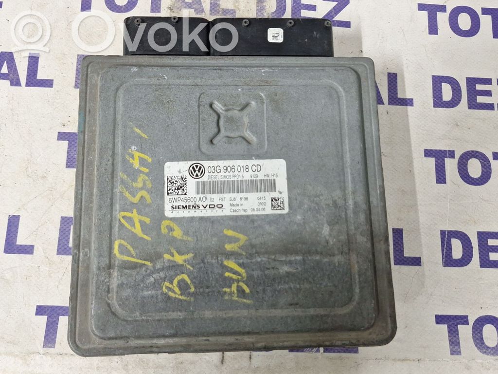 Engine control unit/module   03G906018CD,5WP45600AC