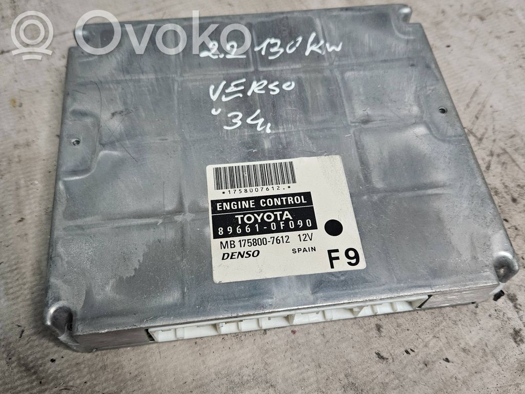 Toyota Avensis T250 Engine control unit/module 