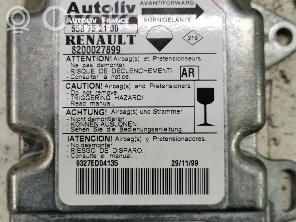 Opel Movano A Airbag control unit/module 