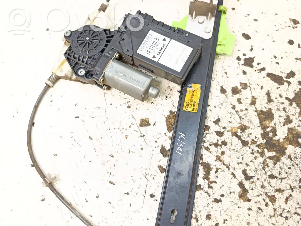 Audi A4 S4 B6 8E 8H Mechanizm podnoszenia szyby tylnej bez silnika 