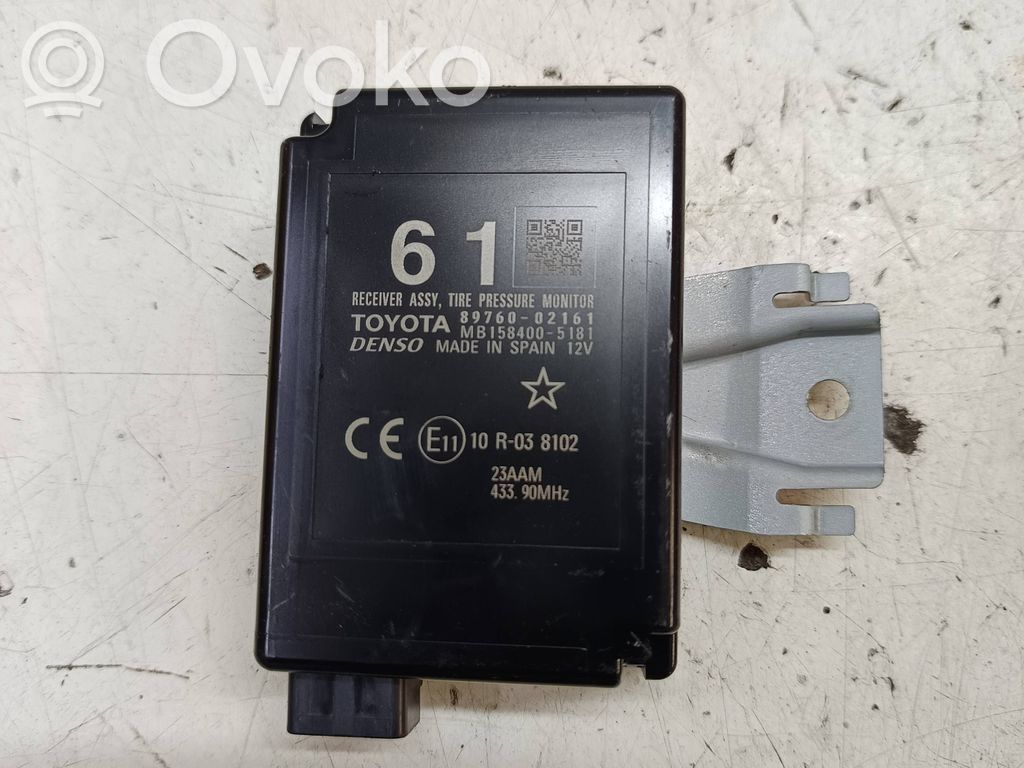 Toyota Auris E180 Tire pressure control unit 