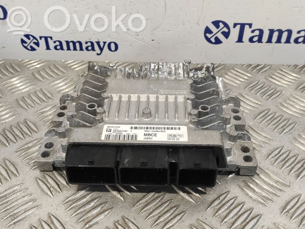 Unidad de control/módulo del motor   7M5112A650BCE,J38AC,5WS40778FT