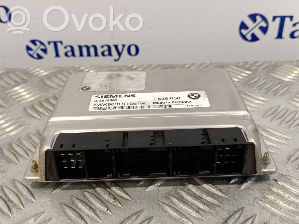 Engine control unit/module   5WK90018,DMEMS43,7528050