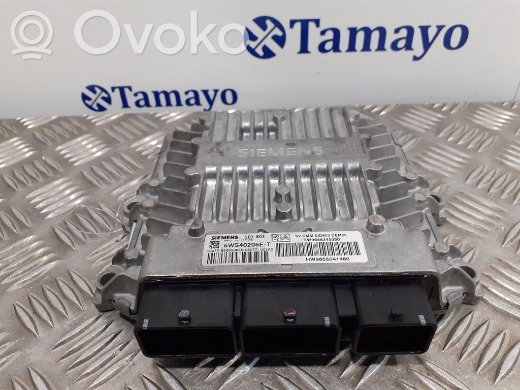 Engine control unit/module   5WS40205ET,9655041480,9658345380