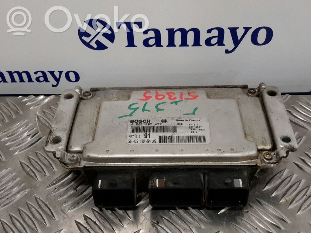 Engine control unit/module   0261207477,ME74491,9643218980