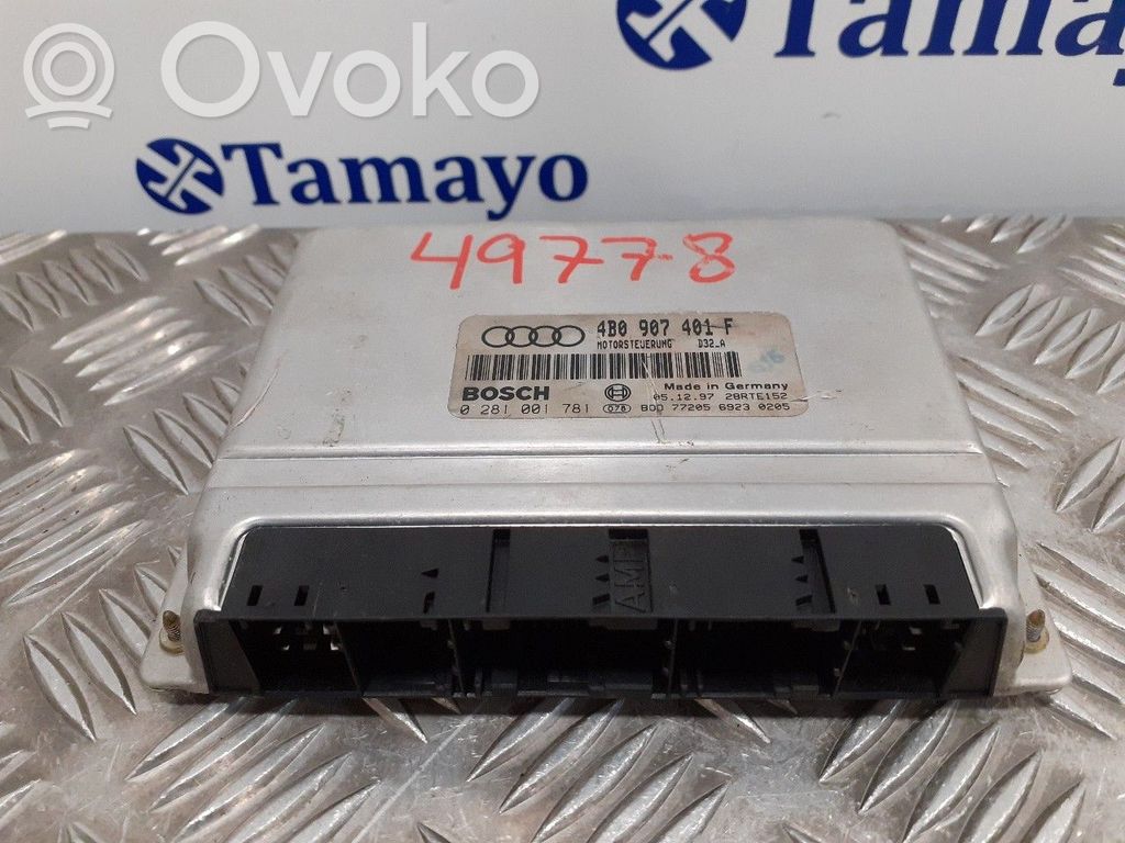Engine control unit/module   0281001781,28RTE152,4B0907401F