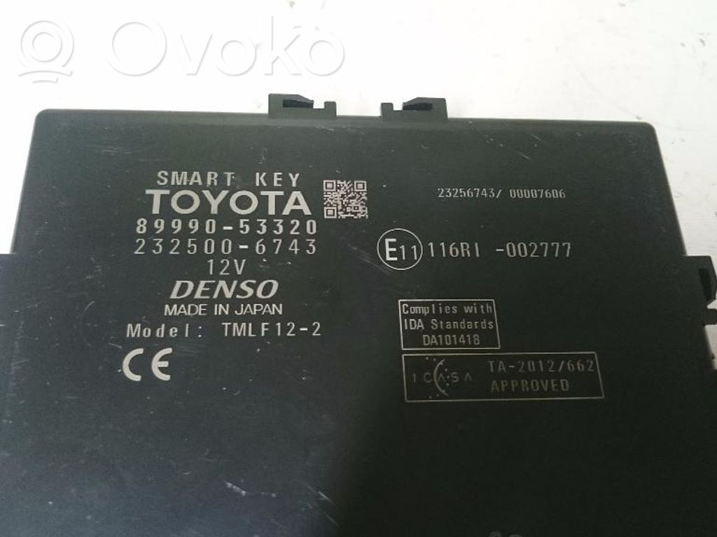 Lexus IS III XE30 Moduł / Sterownik systemu uruchamiania bezkluczykowego 