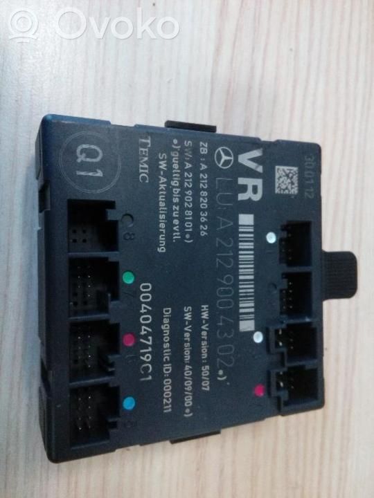 Mercedes-Benz E W212 Door control unit/module 